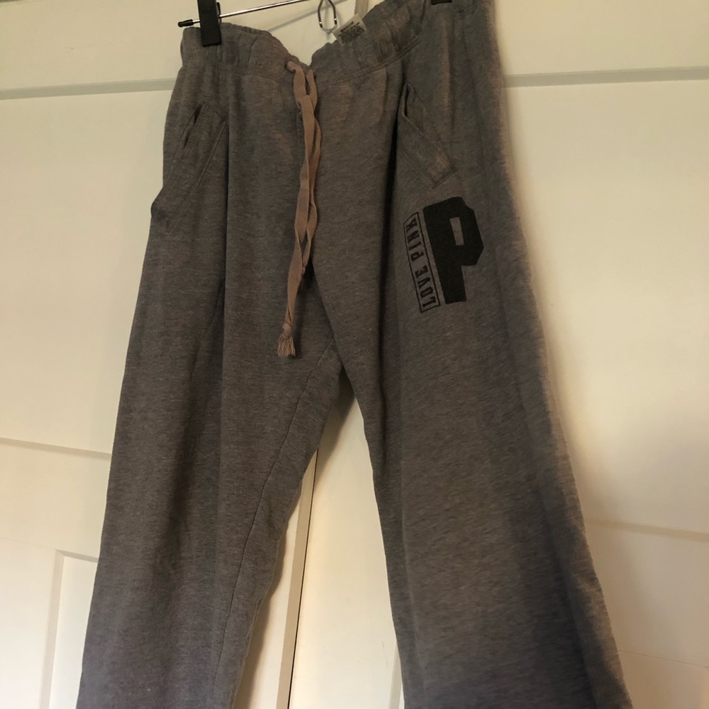 Pink boyfriend sweatpants